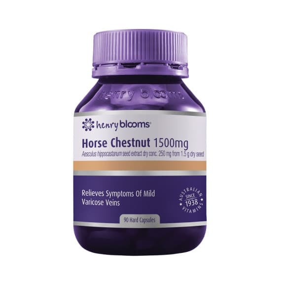 Henry Blooms Horse Chestnut 1500mg 90 Capsules