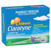 Childrens Claratyne Grape Chewable Tablet 50