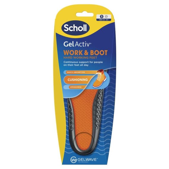 Scholl Gel Activ Work and Boot Insoles Small