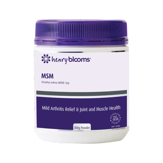 Henry Blooms MSM Powder 300g joint and cartilage support – Pharmacy Direct