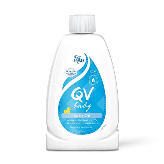 QV Baby Bath Oil 250ml gentle skin hydration for babies – Pharmacy Direct