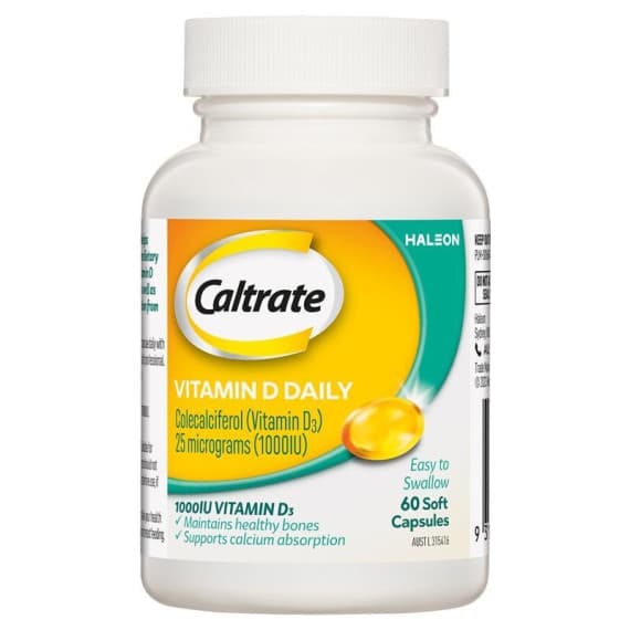 Caltrate Vitamin D 1000iu 60 Liquid Capsules