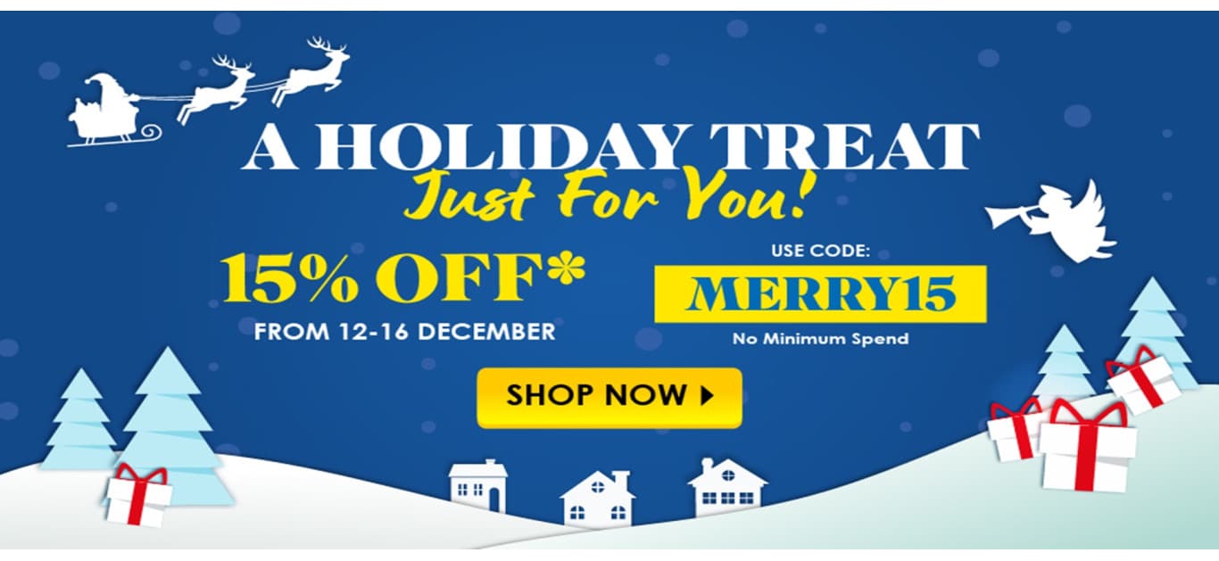 Christmas Sale Holiday Treat: Save 15% on All Products