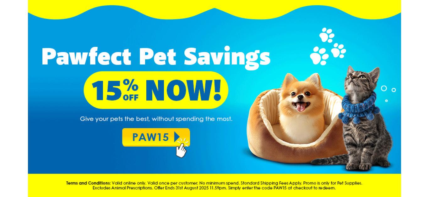Pet Health Promo: Pawfect Pet Savings with 15% Off
