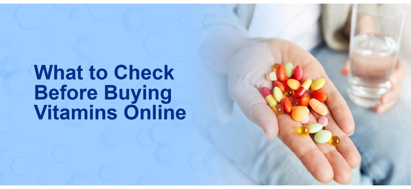 What to Check Before Buying Vitamins Online
