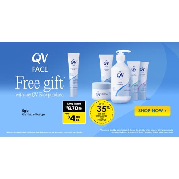 FREE Gift automatically added to cart when you purchase any Ego QV Face