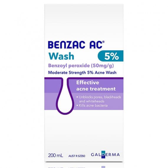 Benzac AC Wash 5 Percent 200ml