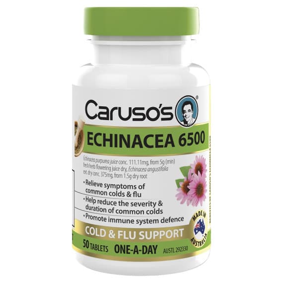 Buy Carusos Echinacea 6500 50 Tablets Online Pharmacy Direct AU