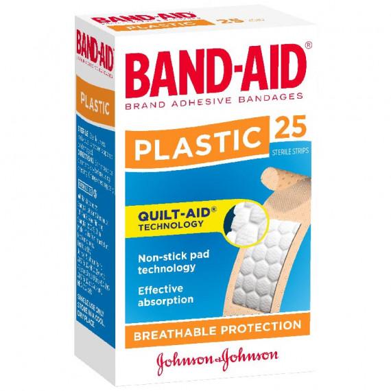 Buy Band Aid Plastic Adhesive Strips 25 Pack Online Pharmacy Direct AU