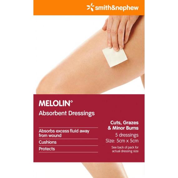 Melolin Dressing 5x5cm pack of 5 for wound protection – Pharmacy Direct