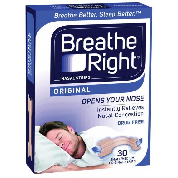 Breathe Right Nasal Strips Small/Med 30 Original Strips