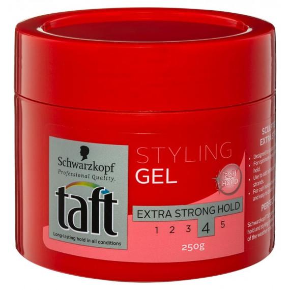 Schwarzkopf Taft Styling Gel Extra Strong Hold 250g for styled hair at Pharmacy Direct