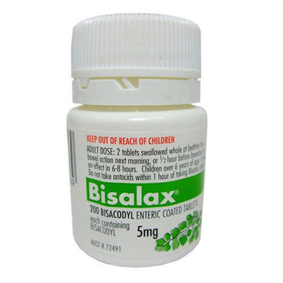 Bisalax 5mg tablets pack 200 for gentle constipation relief – Pharmacy Direct