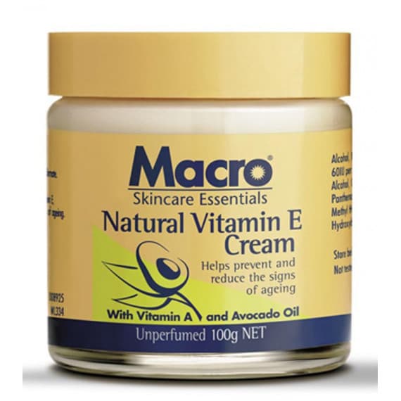 Macro Natural Vitamin E Cream for skin hydration and protection at Pharmacy Direct