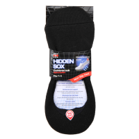 Sox And Lox Mens Sports Cushion Hidden Socks Black Size 7 to 11