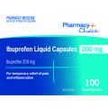 Pharmacy Choice Ibuprofen 200mg 100 Liquid Capsules