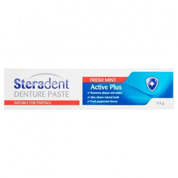 Steradent Denture Paste Active Plus Fresh Mint denture cleaning - Pharmacy Direct