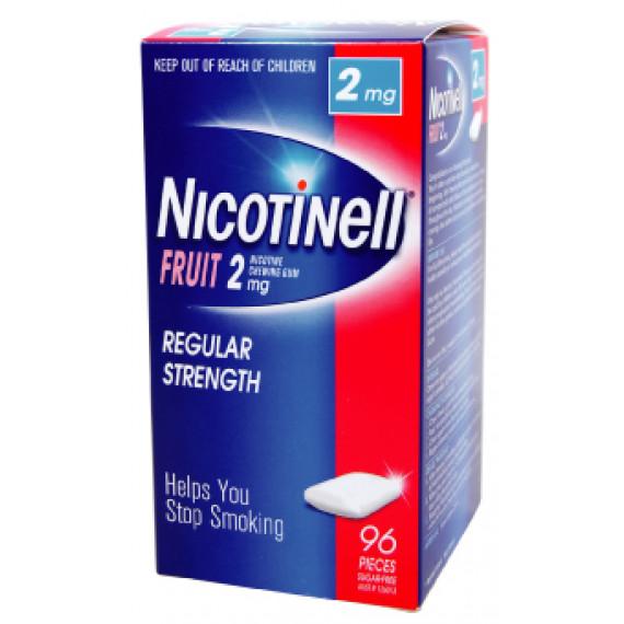 Nicotinell Gum Fruit 2mg for quitting smoking - Pharmacy Direct