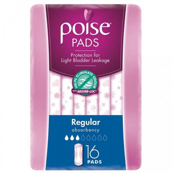 Poise Pads Regular 16 Pack comfort and protection – Pharmacy Direct