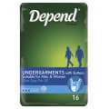 Depend Undergarments With Buttons 16 Pack