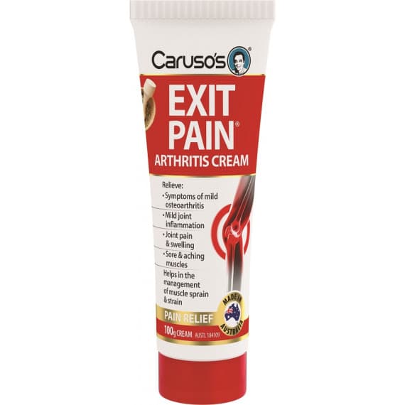 Buy Carusos Exit Pain Arthritis Cream 100g Online Pharmacy Direct AU