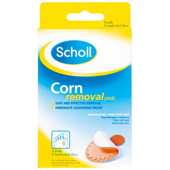 Scholl Corn Removal Pads 9 Medicated Discs