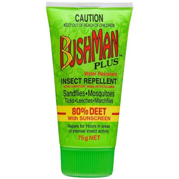 Bushman Plus Water Resistant Insect Repellent Gel With Sunscreen 75g