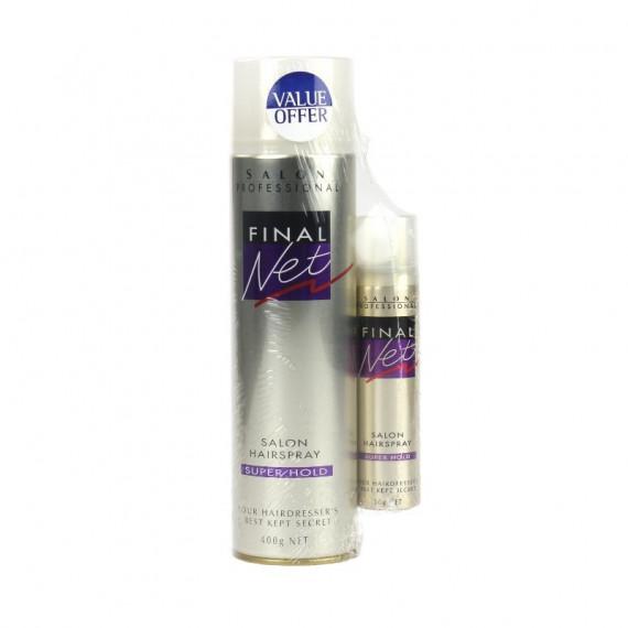 Buy Salon Professional Final Net Lacquer 400g Plus Bonus Hairspray 50g Online Pharmacy Direct AU