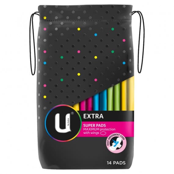 U by Kotex Super Wing Extra Pads 14 Pack at Pharmacy Direct