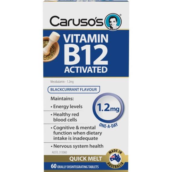 Caruso's Vitamin B12 Activated 60 Tablets