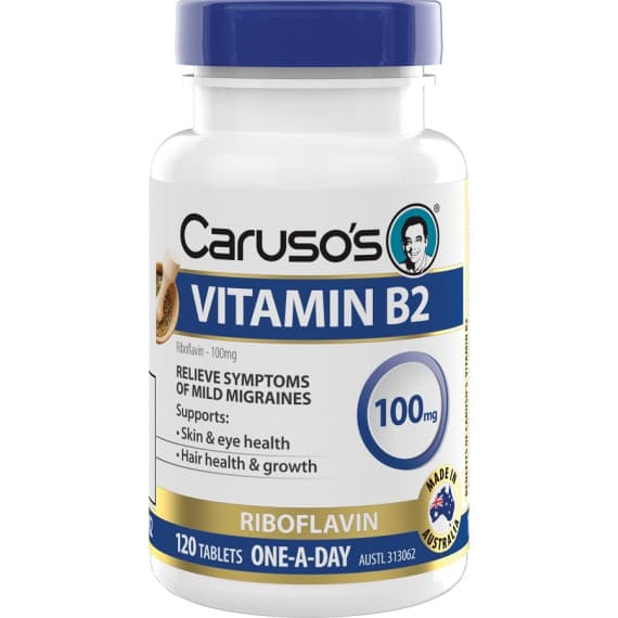 Caruso's Vitamin B2 Tablets - Supports Energy & Wellbeing | Pharmacy Direct