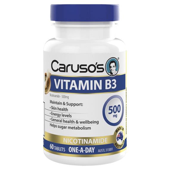 Caruso's Vitamin B3 Tablets - Supports Energy & Skin Health | Pharmacy Direct