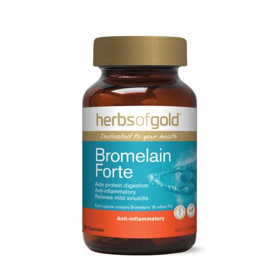 Herbs of Gold Bromelain Forte 60 Capsules