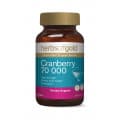 Herbs of Gold Cranberry 70000 50 Tablets