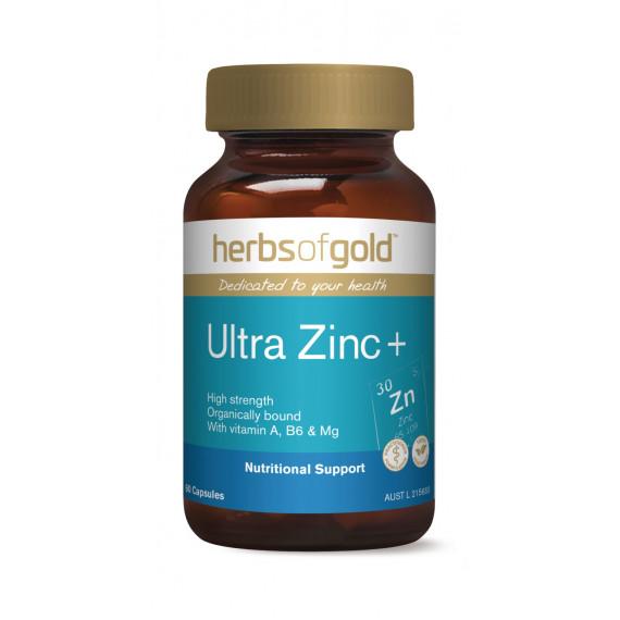 Herbs of Gold Ultra Zinc Plus 60 Capsules