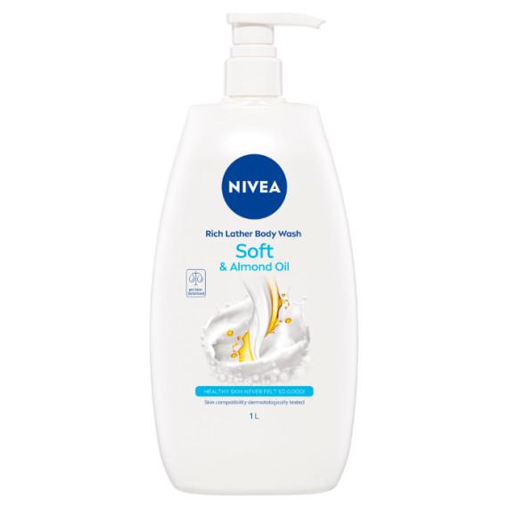 Buy NIVEA Rich Moisture Creme Soft with Almond Oil Body Wash 1L Online Pharmacy Direct AU
