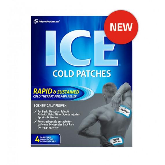 Mentholatum Ice Cold Patches 4 Pack for pain relief at Pharmacy Direct