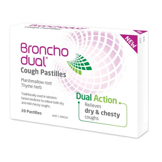 Bronchodual Cough Pastilles for throat relief and cough support - Pharmacy Direct