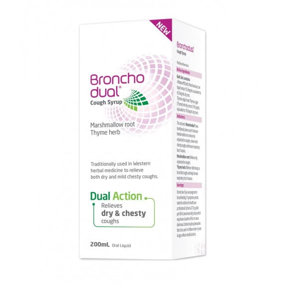 Bronchodual Cough Syrup 200ml chest and throat relief – Pharmacy Direct