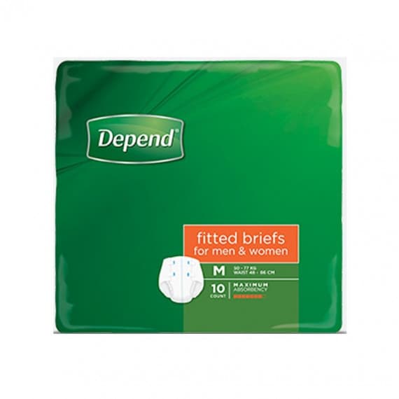 Depend Fitted Briefs Medium 10 Pack - Buy Comfort & Protection Online at Pharmacy Direct