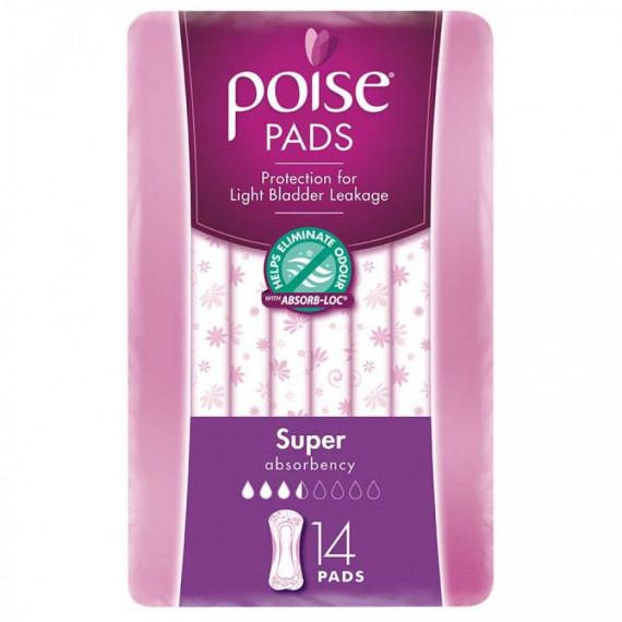 Poise Pads Super 14 Pack comfort and leak protection – Pharmacy Direct