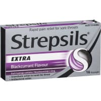 Strepsils Extra Blackcurrant 16 Lozenges