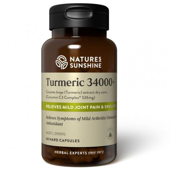 Buy Natures Sunshine Turmeric 34000 Plus 60 Capsules Online Pharmacy Direct AU