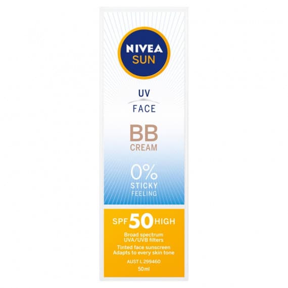 Nivea Sun UV Face BB Cream SPF50 50ml sun protection at Pharmacy Direct