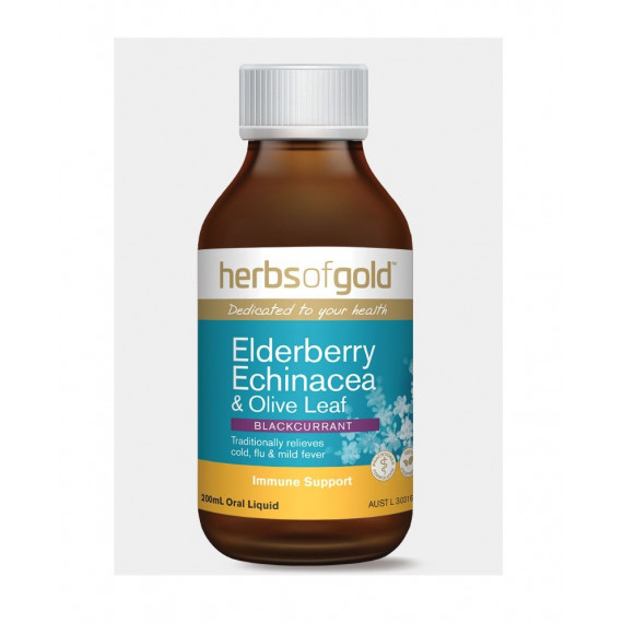 Herbs of Gold Elderberry Echinacea & Olive Leaf 200ml