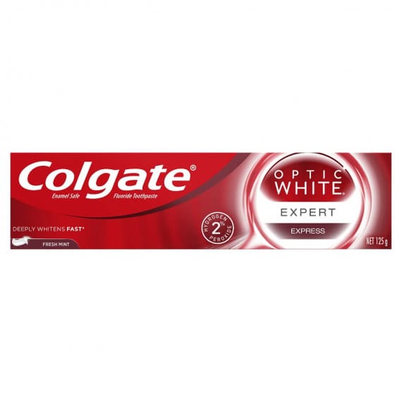 Colgate Optic White Express White Toothpaste 125g for brighter teeth at Pharmacy Direct