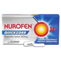 Nurofen Quickzorb Ibuprofen Lysine 342mg 24 Caplets