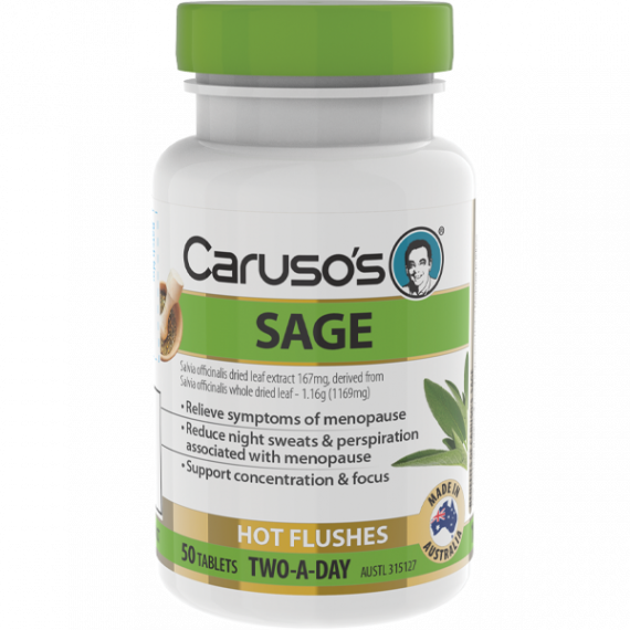 Caruso's Sage 50 Tablets for Memory Support - Buy Online at Pharmacy Direct