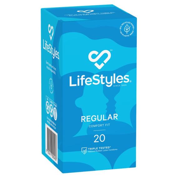Lifestyles Regular Condoms 20 Pack - Buy Online at Pharmacy Direct