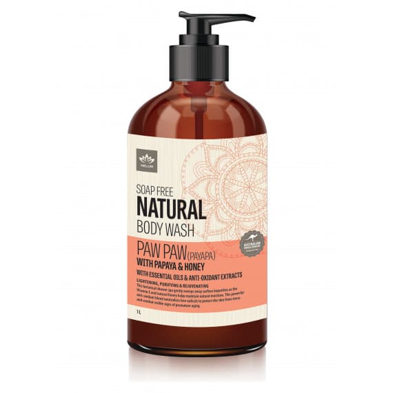 Nelum Natural Body Wash Paw Paw 1 Litre